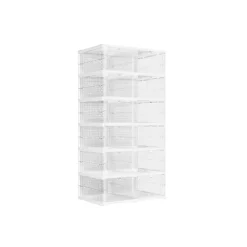 6 boîtes à chaussures jusqu’à la pointure 46 transparent et noir d'encre-SONGMICS HOME Hot