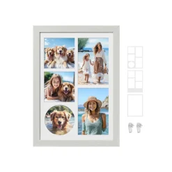 2 Cadre photo A4 avec 6 fonds noir cendré-SONGMICS HOME Discount