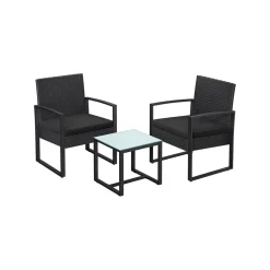 2 Chaises 1 table jardin-SONGMICS HOME New