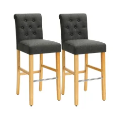 ２ Chaises hautes foncé-SONGMICS HOME New