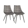 ２ Chaises moderne gris-SONGMICS HOME Hot