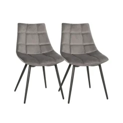 ２ Chaises moderne gris-SONGMICS HOME Hot