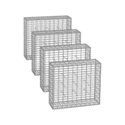4 Gabions 100 x 90 x 30 cm-SONGMICS HOME Online