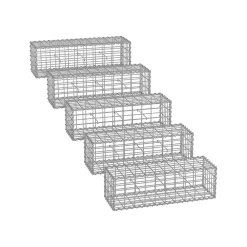 5 Gabions 100 x 30 x 30 cm-SONGMICS HOME Best