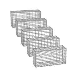 5 Gabions 100 x 30 x 30 cm-SONGMICS HOME Best