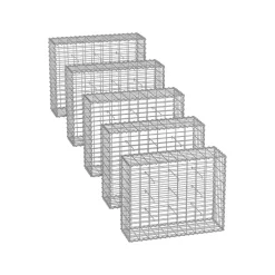 5 Gabions 100 x 30 x 30 cm-SONGMICS HOME Best
