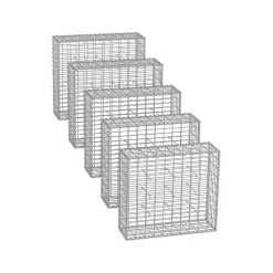 5 Gabions 100 x 30 x 30 cm-SONGMICS HOME Best