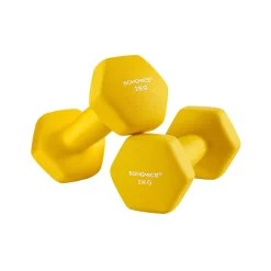 2 Haltères 2 kg jaune-SONGMICS HOME New