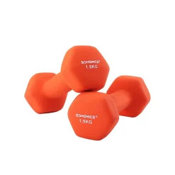 2 Haltères 1,5 kg orange-SONGMICS HOME Outlet