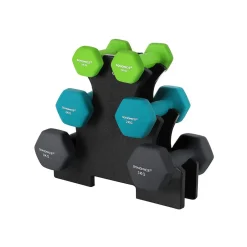 6 Haltères vert turquoise gris-SONGMICS HOME Clearance