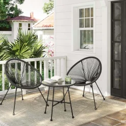 3 Meubles terrasse noir-SONGMICS HOME Hot