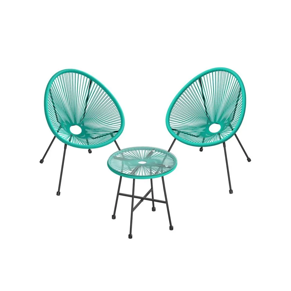 3 Meubles terrasse noir-SONGMICS HOME Hot