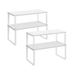 4 Étagères à épices empilable extensible noir d'encre-SONGMICS HOME Sale