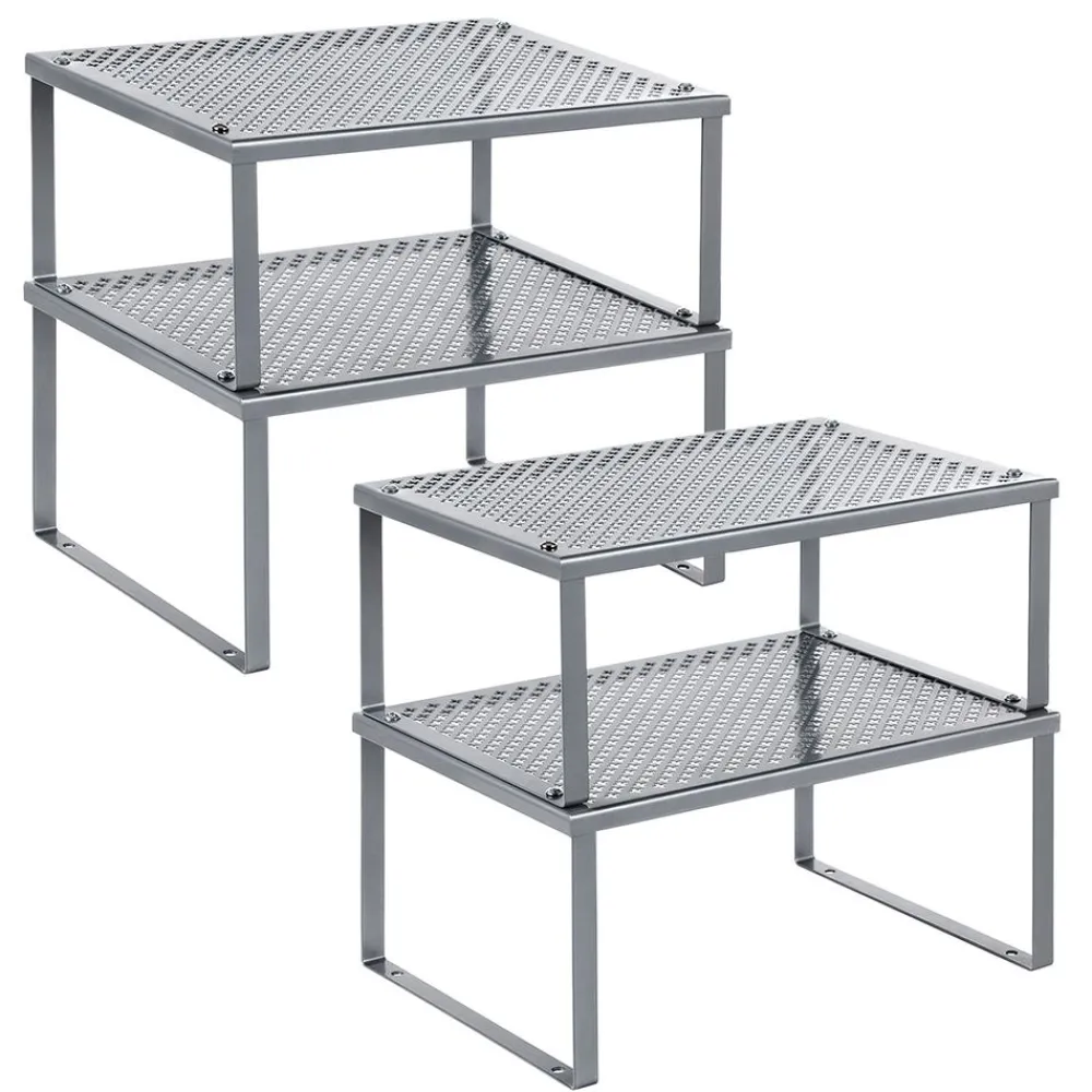 4 Étagères de cuisine en métal argenté-SONGMICS HOME Hot