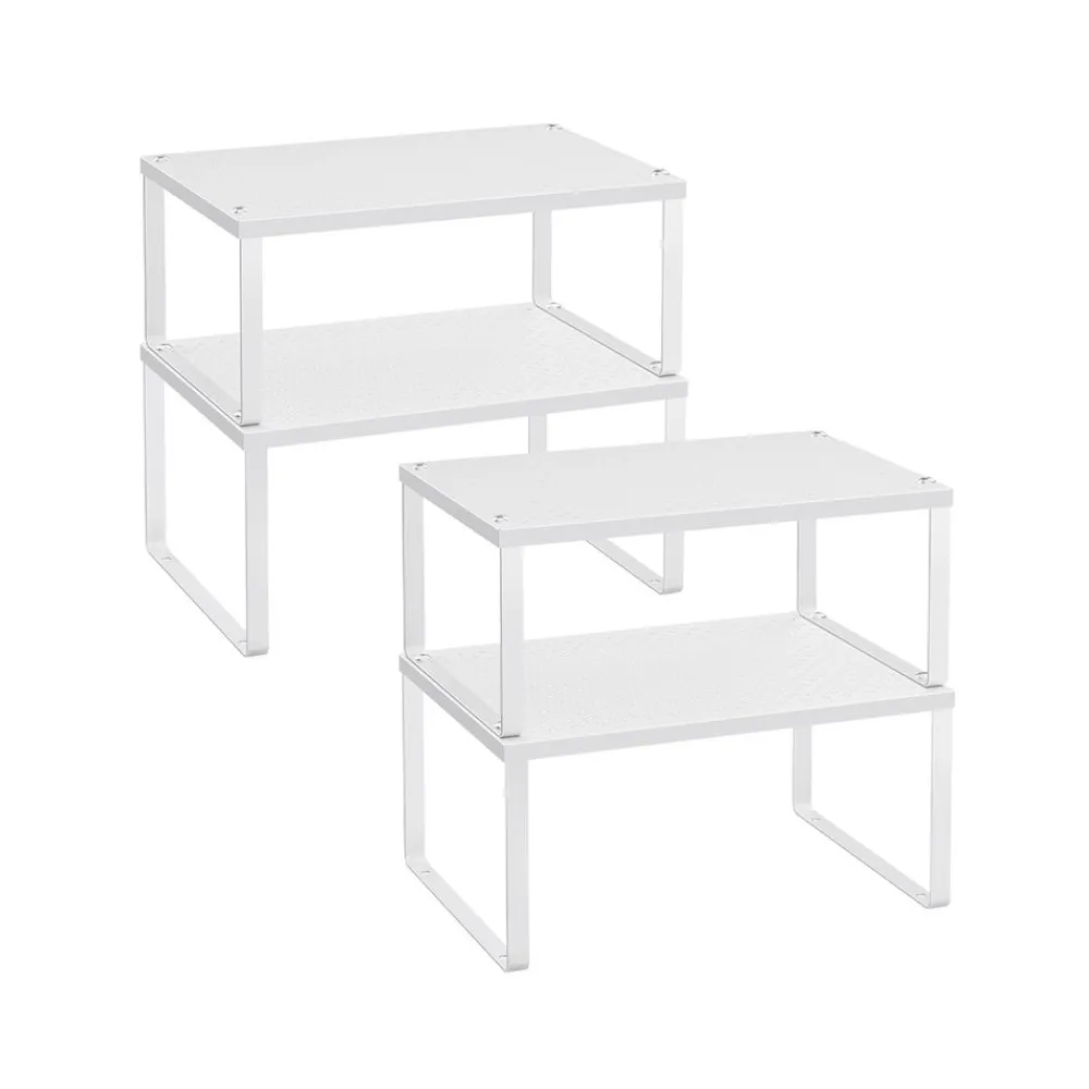 4 Étagères de cuisine en métal argenté-SONGMICS HOME Hot