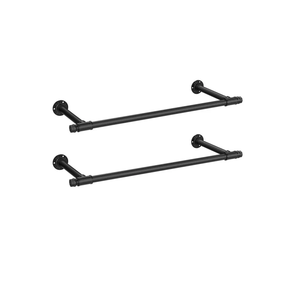 2 Tringles vêtement murale 30 x 84 x 7 cm-SONGMICS HOME New