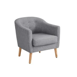 Accent Fabric Tub with Upholstered Cushion-SONGMICS HOME Hot