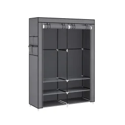 Armoire de rangement avec housse 45 x 127 x 176 cm gris-SONGMICS HOME Online