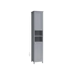 Armoire de salle de bain haute avec éclairage blanc nuage-SONGMICS HOME Best