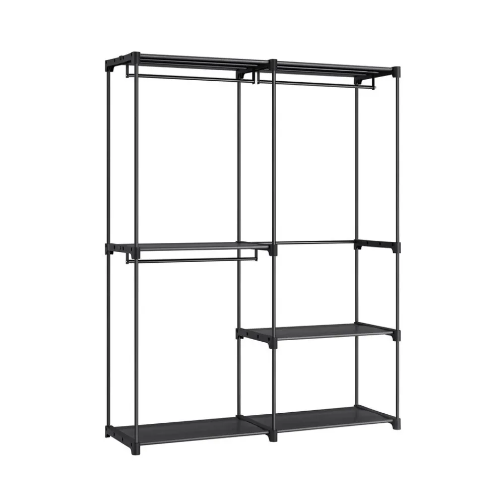 Armoire ouvert noir-SONGMICS HOME