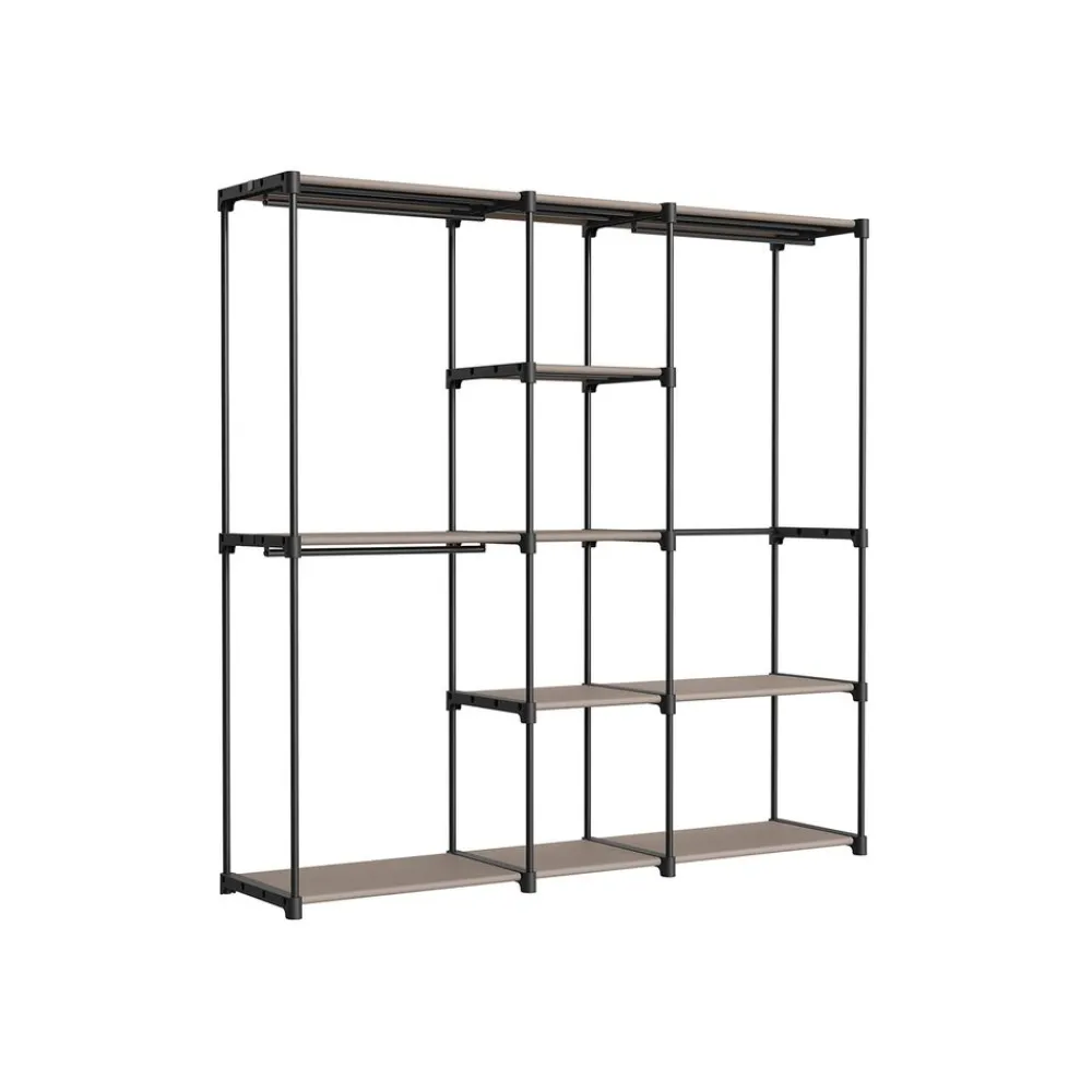 Armoire ouvert noir-SONGMICS HOME