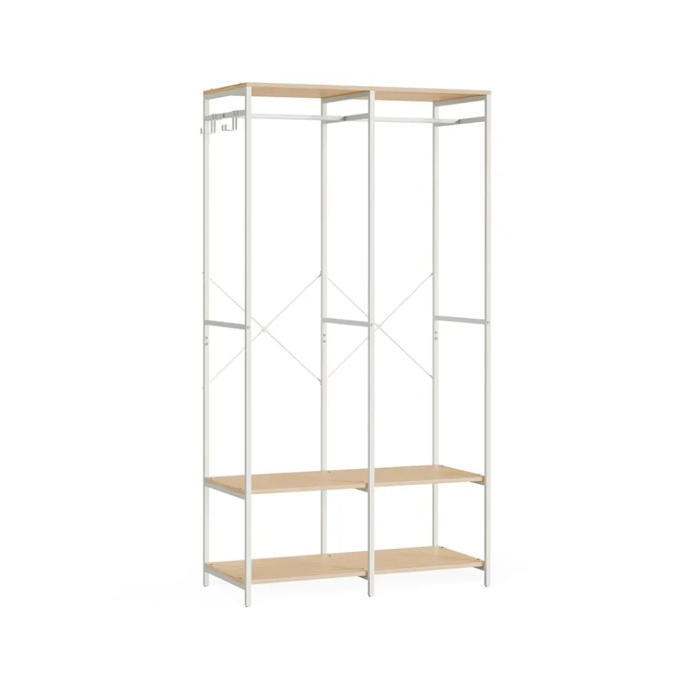 Armoire vêtements portable marron rustique-SONGMICS HOME Discount