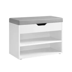 Banc à chaussures avec 3 compartiments 30 x 60 x 44 cm polyvalent marron rustique-SONGMICS HOME Online