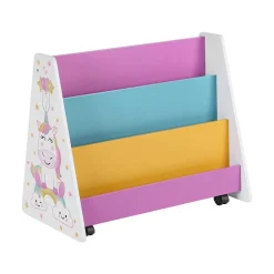 Bibliothèque enfant jaune et noir-SONGMICS HOME