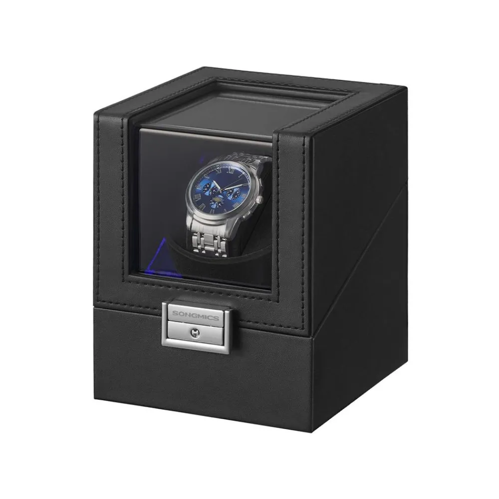 Boîte remontoir automatique silencieuse avec LED et coussin réglable-SONGMICS HOME Clearance