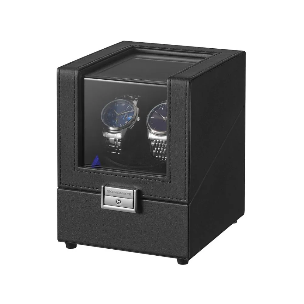 Boîte remontoir automatique silencieuse avec LED et coussin réglable-SONGMICS HOME Clearance