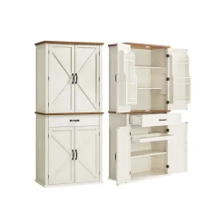 Buffet haut de cuisine avec tiroir placards et étagères réglables-SONGMICS HOME