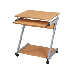 Bureau informatique en Z couleur hêtre-SONGMICS HOME Sale