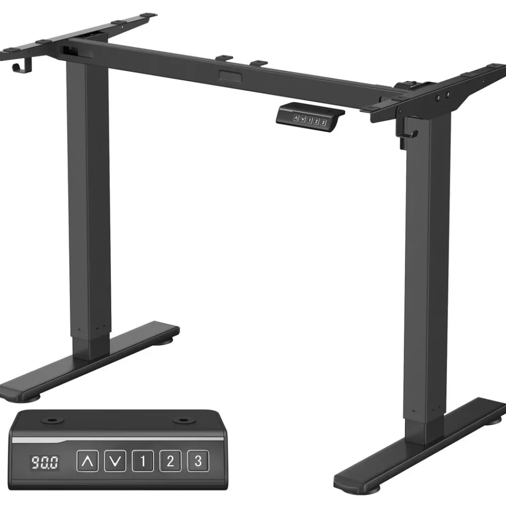 Bureau électrique réglable sans plateau 2 crochets acier-SONGMICS HOME Sale