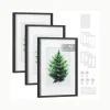Cadres Photo lot de 3 Noir Cendré-SONGMICS HOME