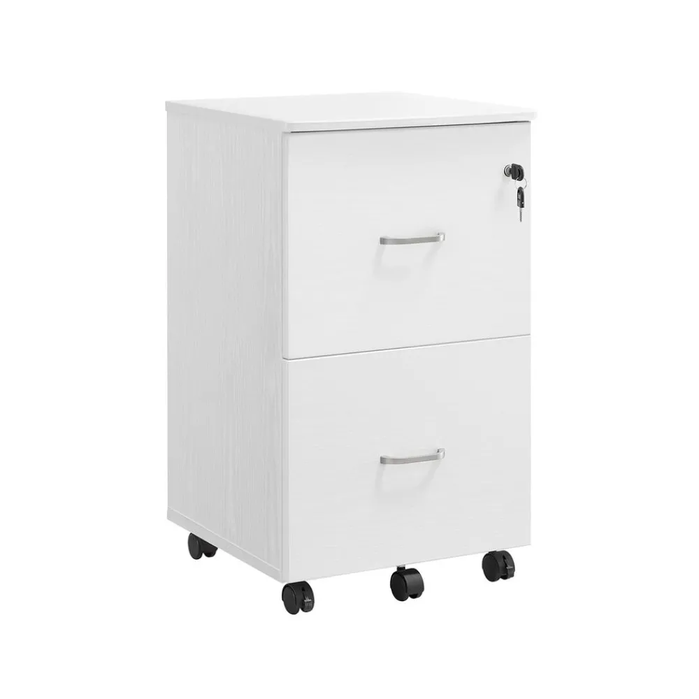 Caisson 2 tiroirs blanc-SONGMICS HOME Sale