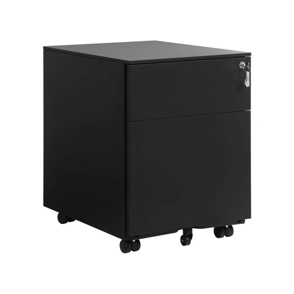 Caisson 2 tiroirs blanc-SONGMICS HOME Clearance