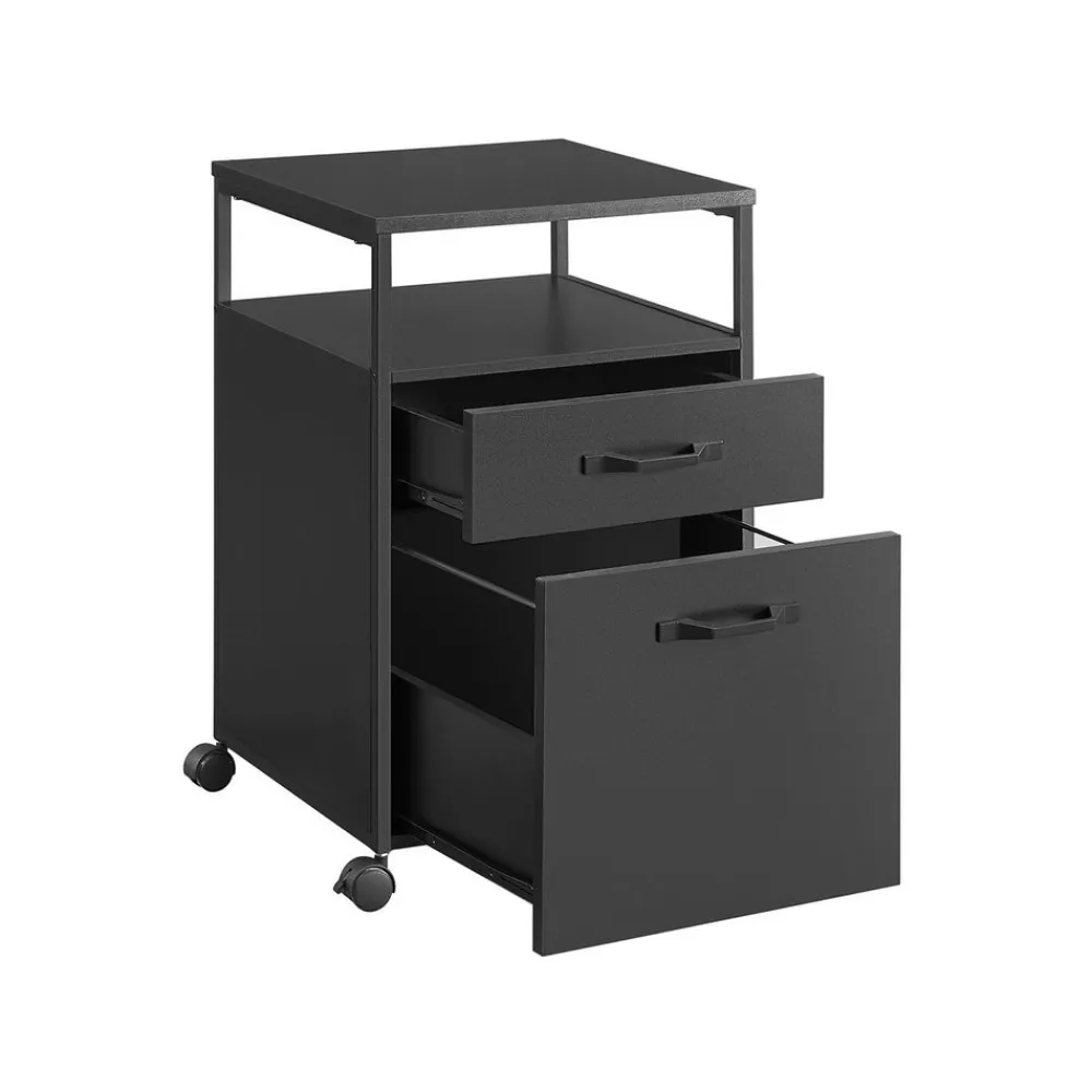 Caisson 2 tiroirs grège-SONGMICS HOME Clearance