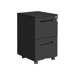 Caisson 2 tiroirs noir mat-SONGMICS HOME Sale