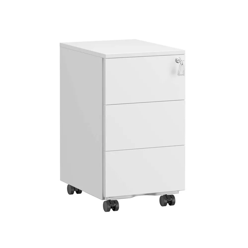 Caisson de bureau mobile avec 4 tiroirs noir d'encre-SONGMICS HOME Best