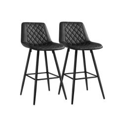 Chaise de bar PU noir-SONGMICS HOME Best