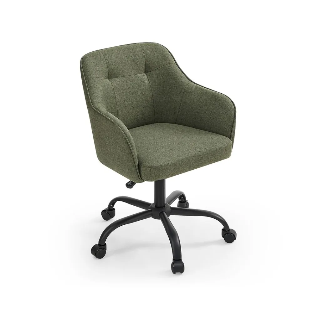 Chaise de bureau ergonomique en tissu peluche beige cappuccino-SONGMICS HOME Hot