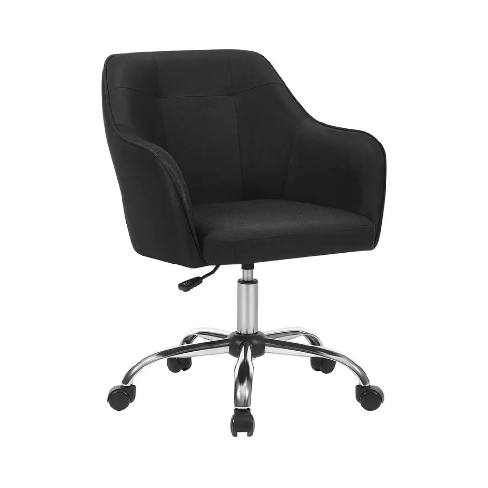 Chaise de bureau ergonomique en tissu peluche beige cappuccino-SONGMICS HOME Hot