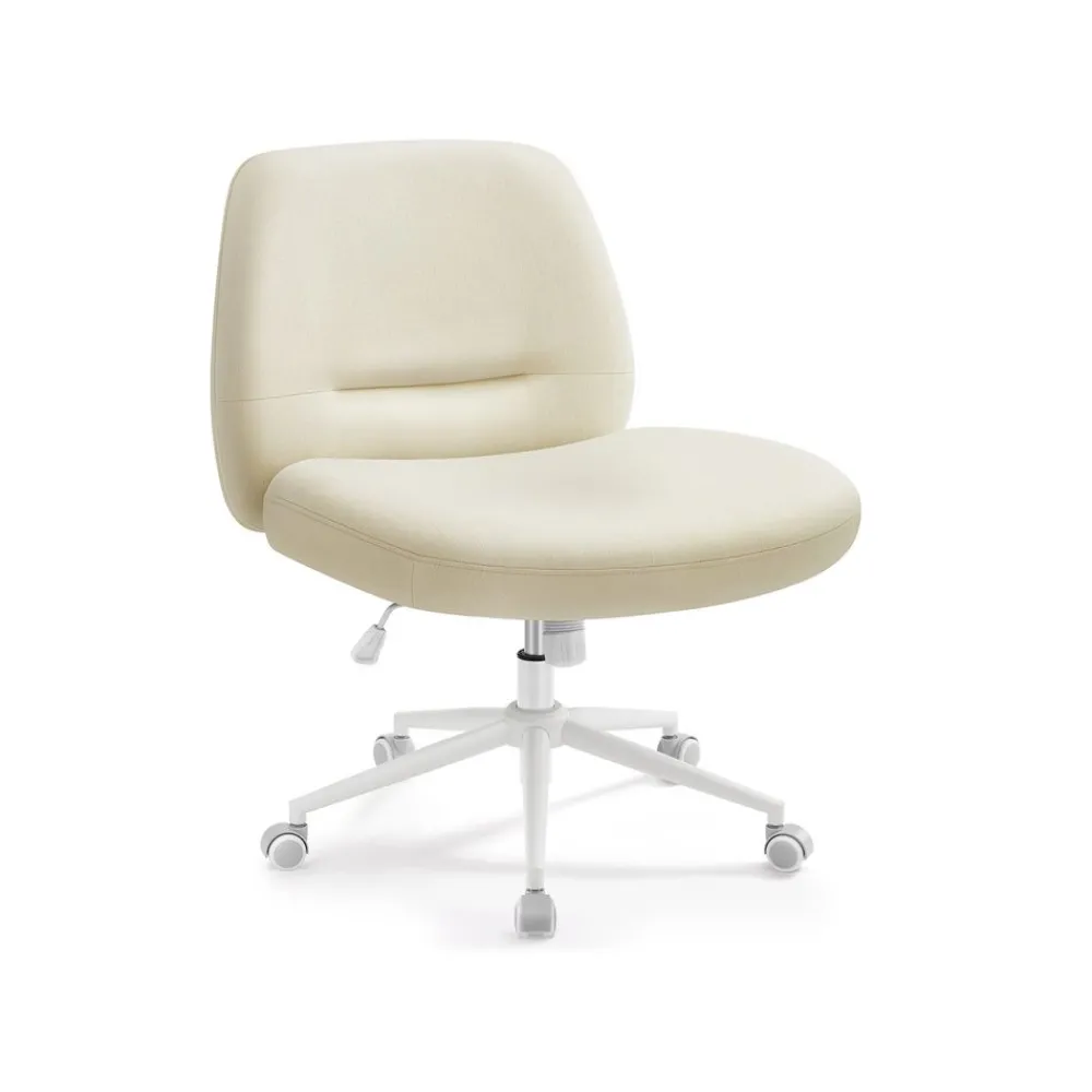 Chaise de bureau tissu coton-lin gris tourterelle-SONGMICS HOME Sale