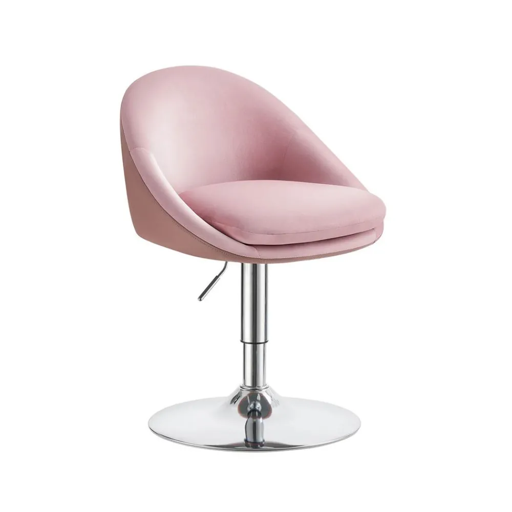 Chaise réglable avec dossier et socle rose bonbon-SONGMICS HOME Discount