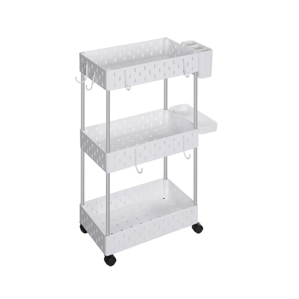 Chariot 3 niveaux blanc-SONGMICS HOME New