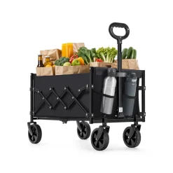 Chariot de transport pliable charge 150 kg noir d'encre-SONGMICS HOME Outlet