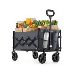 Chariot de transport pliable charge 150 kg noir d'encre-SONGMICS HOME Outlet