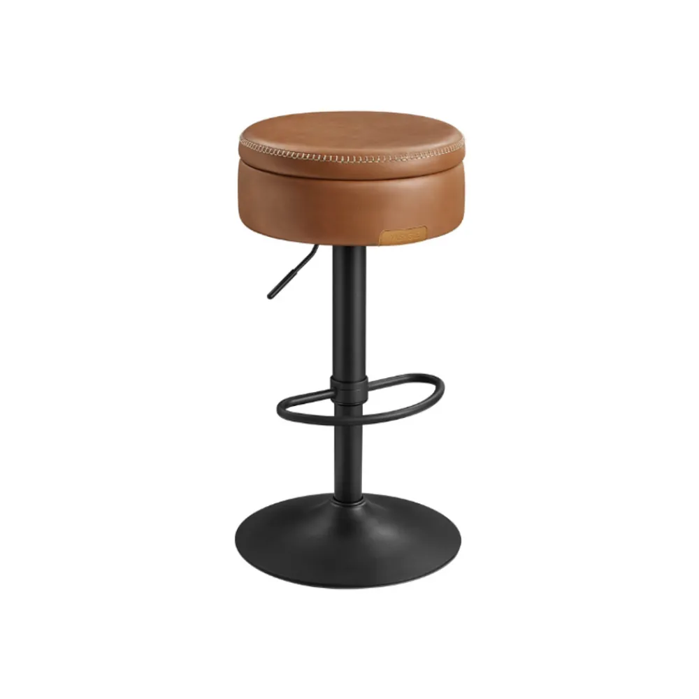 Collection EKHO - tabouret de bar pivotant à 360° avec rangement noir d’encre-SONGMICS HOME New