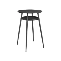 Collection EKHO table de bar avec rangement assemblage facile marron cendré et marron caramel-SONGMICS HOME Best