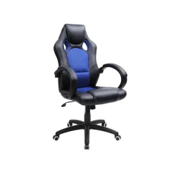 Fauteuil de bureau noir bleu-SONGMICS HOME Discount
